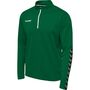 Hummel Hmlauthentic Half Zip Sweatshirt - evergreen