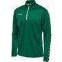 Hummel Hmlauthentic Kids Half Zip Sweatshi - evergreen