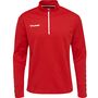 Hummel Hmlauthentic Kids Half Zip Sweatshi - true red