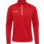 Hummel Hmlauthentic Kids Half Zip Sweatshi - true red