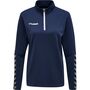 Hummel Hmlauthentic Half Zip Sweatshirt Wo - marine