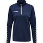 Hummel Hmlauthentic Half Zip Sweatshirt Wo - marine