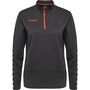Hummel Hmlauthentic Half Zip Sweatshirt Wo - asphalt