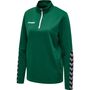 Hummel Hmlauthentic Half Zip Sweatshirt Wo - evergreen