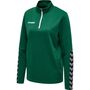 Hummel Hmlauthentic Half Zip Sweatshirt Wo - evergreen