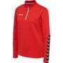 Hummel Hmlauthentic Half Zip Sweatshirt Wo - true red