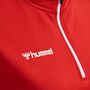 Hummel Hmlauthentic Half Zip Sweatshirt Wo - true red