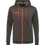 Hummel Hmlauthentic Poly Zip Hoodie - asphalt