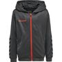 Hummel Hmlauthentic Kids Poly Zip Hoodie - asphalt