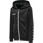 Hummel Hmlauthentic Kids Poly Zip Hoodie - black/white