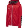 Hummel Hmlauthentic Kids Poly Zip Hoodie - true red