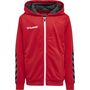 Hummel Hmlauthentic Kids Poly Zip Hoodie - true red