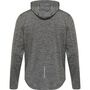 Hummel Hmlaston Zip Hoodie - dark grey melange