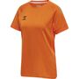 Hummel Hmllead S/S Poly Jersey Women - orange tiger