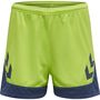 Hummel Hmllead Womens Poly Shorts - lime punch