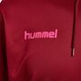 Hummel Hmlpromo Poly Hoodie - biking red/raspberry sorbet
