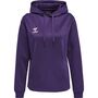 Hummel Hmlcore Xk Poly Sweat Hoodie Woman - acai/white