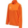 Hummel Hmlcore Xk Half Zip Sweat Woman - orange tiger
