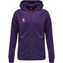 Hummel Hmlcore Xk Poly Zip Hood Sweat - acai/white