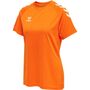 Hummel Hmlcore Xk Core Poly T-Shirt S/S Wo - orange tiger
