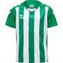 Hummel Hmlcore Xk Striped Jersey Kids S/S - jelly bean/white