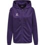 Hummel Hmlcore Xk Poly Zip Hood Sweat Woma - acai/white
