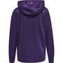 Hummel Hmlcore Xk Poly Zip Hood Sweat Woma - acai/white