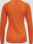 newline Women Core Running T-Shirt L/S - orange tiger