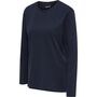 Hummel Hmlred Basic T-Shirt L/S Woman - marine