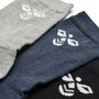 Hummel Sutton 3-Pack Sock - black/grey melange/blue nights