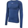 Hummel Hmlte Mike Seamless T-Shirt L/S - insignia blue/black melange