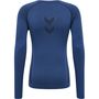 Hummel Hmlte Mike Seamless T-Shirt L/S - insignia blue/black melange