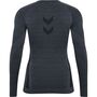 Hummel Hmlte Mike Seamless T-Shirt L/S - black/asphalt melange