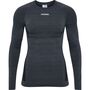 Hummel Hmlte Mike Seamless T-Shirt L/S - black/asphalt melange