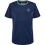 Hummel Hmlstaltic Poly Jersey S/S Kids - marine/duck green