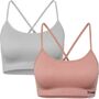 Hummel Hmljuno 2 Pack Seamless Bra - ash rose/paloma