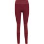 Hummel Hmlclea Seamless Mid Waist Tights - cabernet/apple butter melange