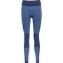 Hummel Hmlclea Seamless Mid Waist Tights - granada sky/navy peony melange