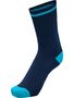Hummel Elite Indoor Sock Low Pa - black iris/atomic blue