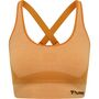 Hummel Hmlclea Seamless Sports Top - blazing orange/carrot curl melange