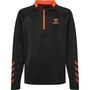 Hummel Hmlgg12 Action Half Zip Sweat Kids - black/cherry tomato