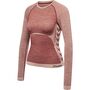Hummel Hmlclea Seamless Tight T-Shirt Ls - withered rose/rose tan melange