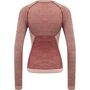 Hummel Hmlclea Seamless Tight T-Shirt Ls - withered rose/rose tan melange