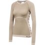 Hummel Hmlclea Seamless Tight T-Shirt Ls - chateau gray/driftwood melange