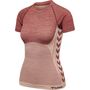 Hummel Hmlclea Seamless Tight T-Shirt - withered rose/rose tan melange
