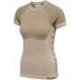 Hummel Hmlclea Seamless Tight T-Shirt - chateau gray/driftwood melange