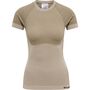 Hummel Hmlclea Seamless Tight T-Shirt - chateau gray/driftwood melange