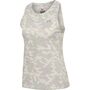newline Women Running Singlet - oyster mushroom aop