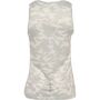 newline Women Running Singlet - oyster mushroom aop