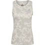 newline Women Running Singlet - oyster mushroom aop